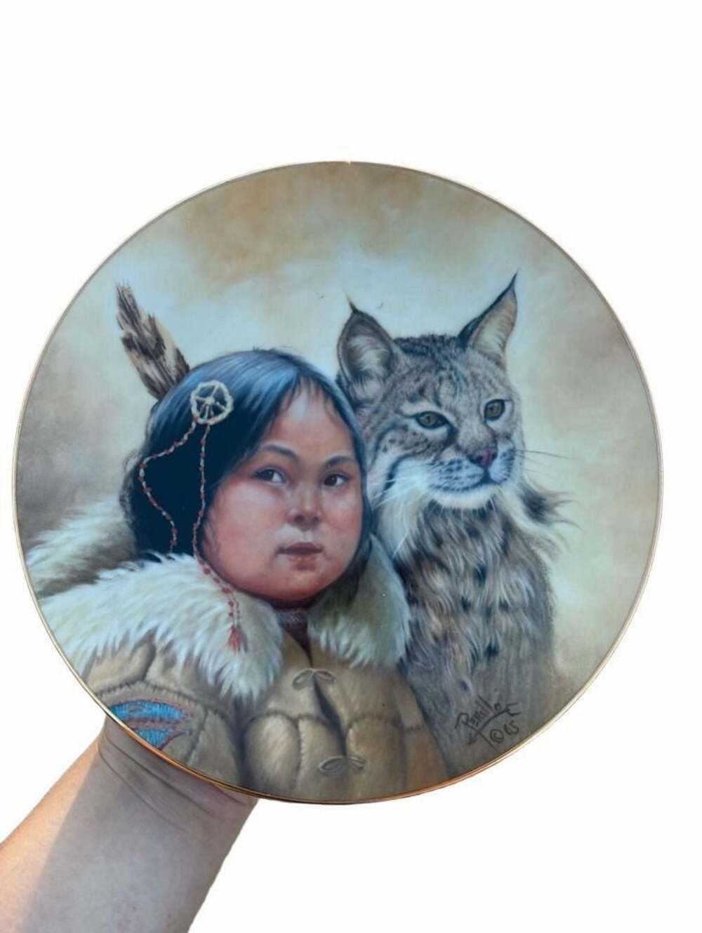 Winter Scouts Collector Plate by Gregory Perillo Pride of America's Indians Vagu